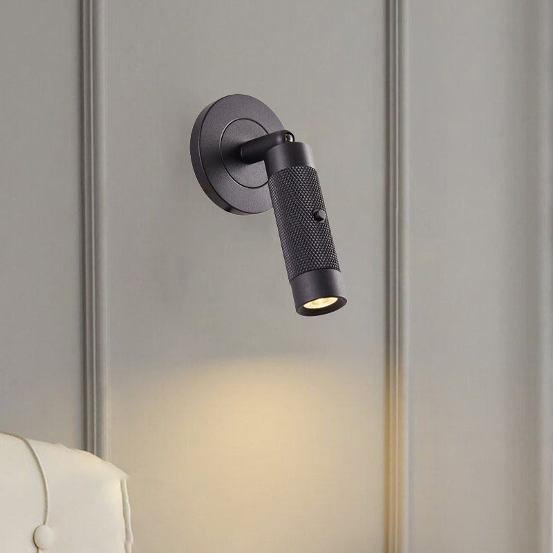 Aluminum Cylinder Round Living Wall Lamp