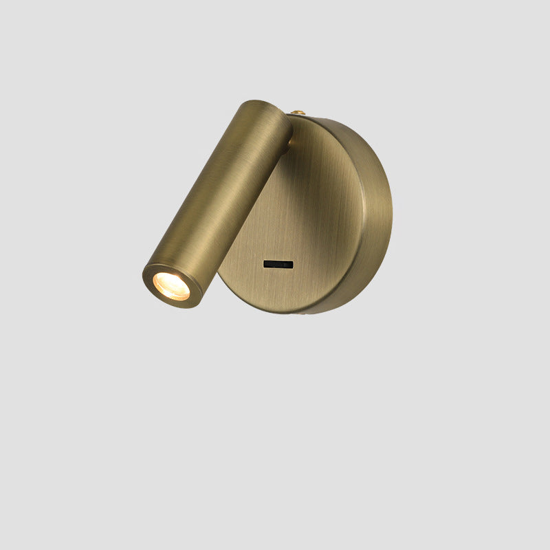 Iron Aluminum Round Cylinder Wall Lamp