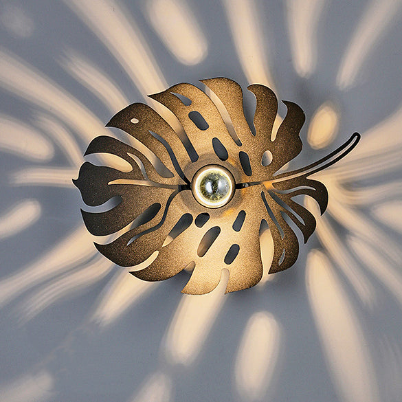 Iron Deer Butterfly Snowflake Wall Lamp