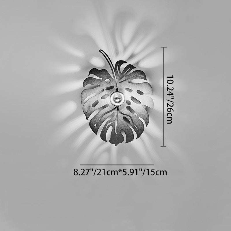 Iron Deer Butterfly Snowflake Wall Lamp