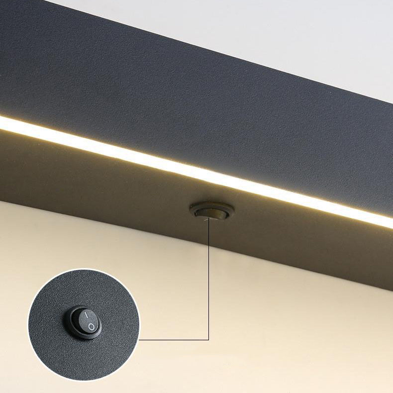 Iron Acrylic Linear Shelf Wall Lamp