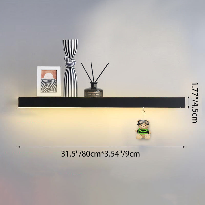 Iron Acrylic Linear Shelf Wall Lamp
