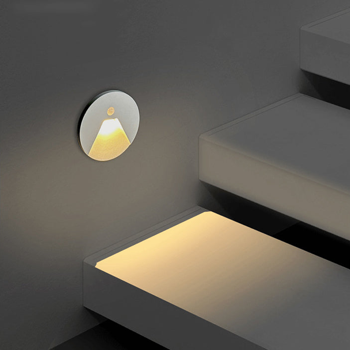 Aluminum Round Recessed Hallways Wall Lamp