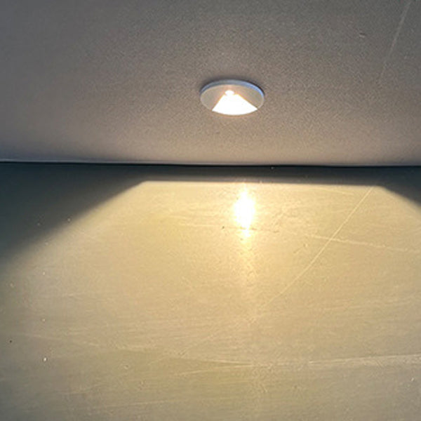 Aluminum Round Recessed Hallways Wall Lamp