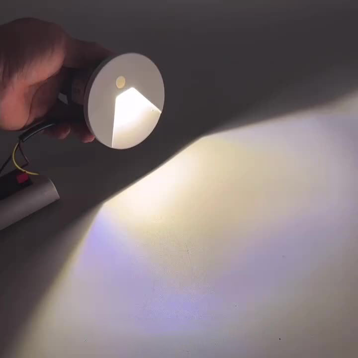 Aluminum Round Recessed Hallways Wall Lamp