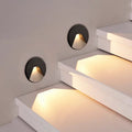 Aluminum Round Recessed Hallways Wall Lamp
