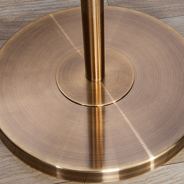 Ceramic Copper Fabric Column Floor Lamp