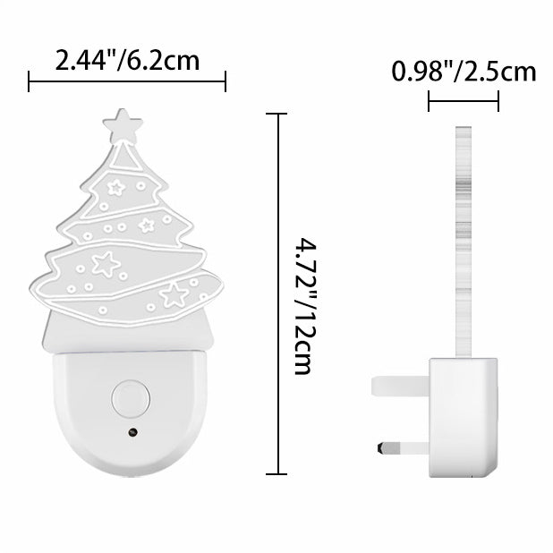 Acrylic Christmas Tree Cartoon Wall Lamp
