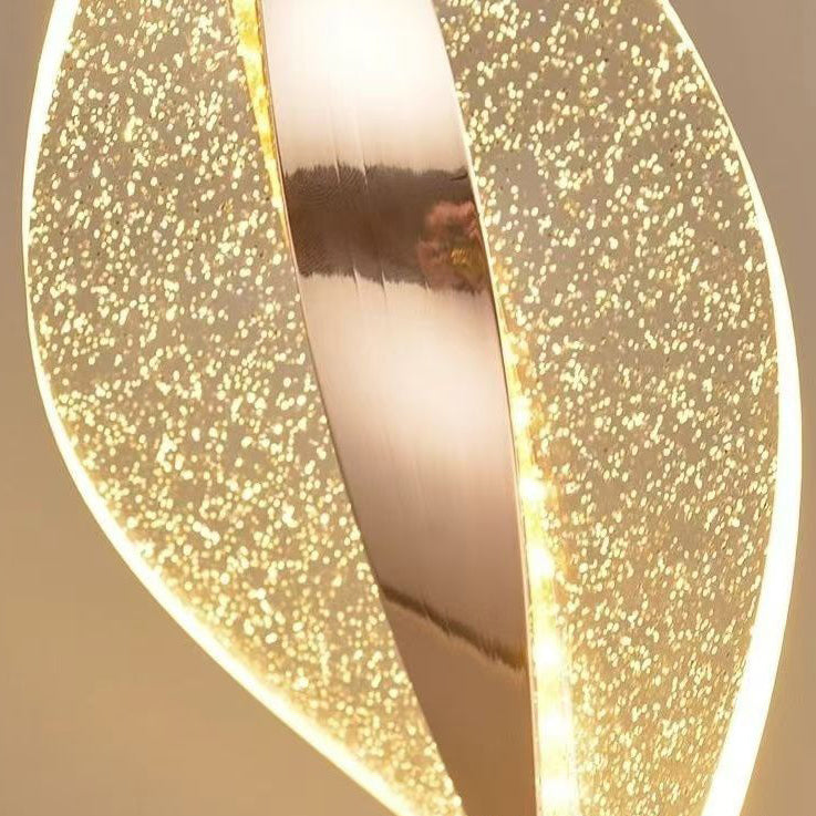 Aluminum Iron Acrylic Twisted Wall Lamp