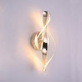 Aluminum Iron Acrylic Twisted Wall Lamp