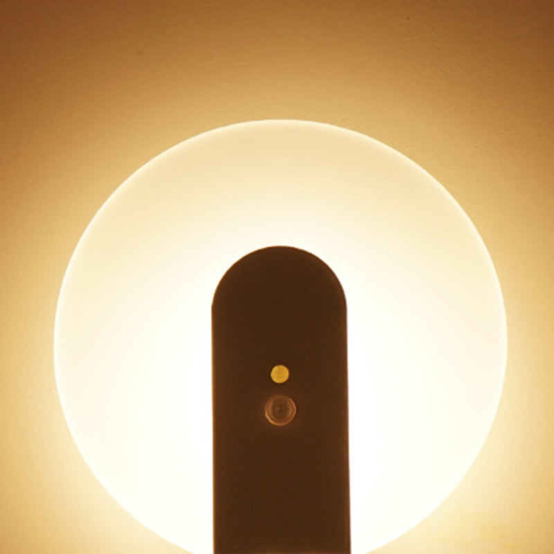 Iron ABS Round Motion Wall Lamp
