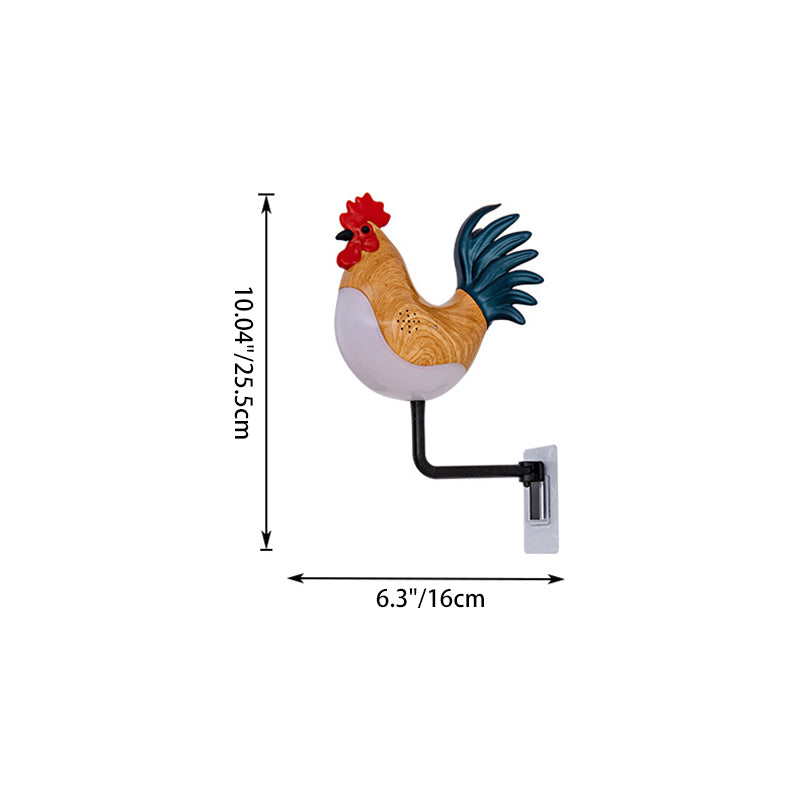 Rechargeable ABS PC Rooster-Shaped Wall Lamp