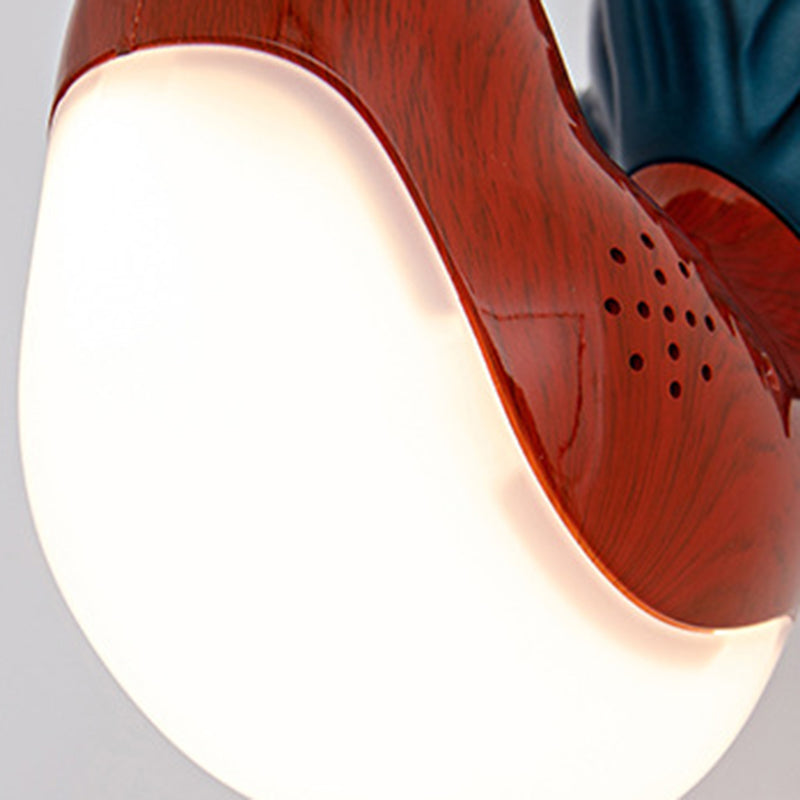 Rechargeable ABS PC Rooster-Shaped Wall Lamp