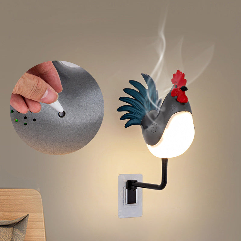 Rechargeable ABS PC Rooster-Shaped Wall Lamp
