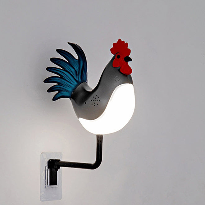 Rechargeable ABS PC Rooster-Shaped Wall Lamp
