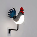 Rechargeable ABS PC Rooster-Shaped Wall Lamp