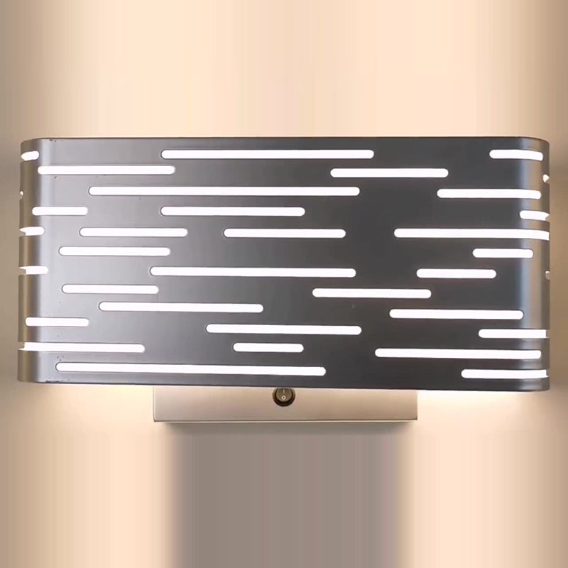 Iron Acrylic Rectangular Hollow Wall Lamp