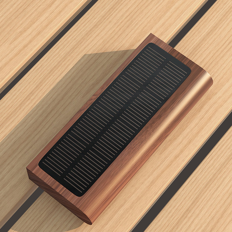 Rechargeable Wood Plastic Rectangular Wall Lamp