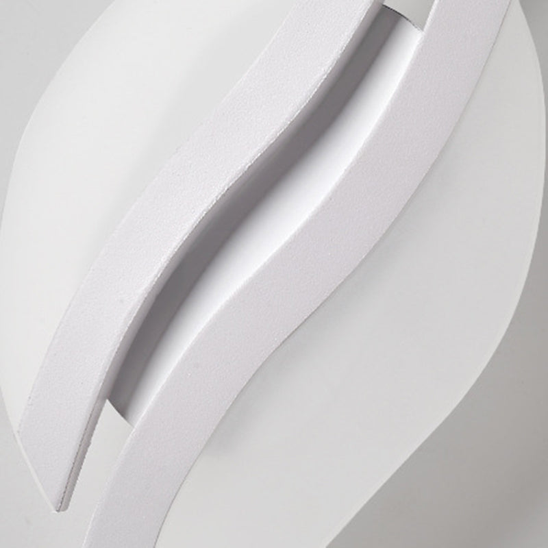 Iron Acrylic Leaf-Shaped Bedroom Wall Lamp