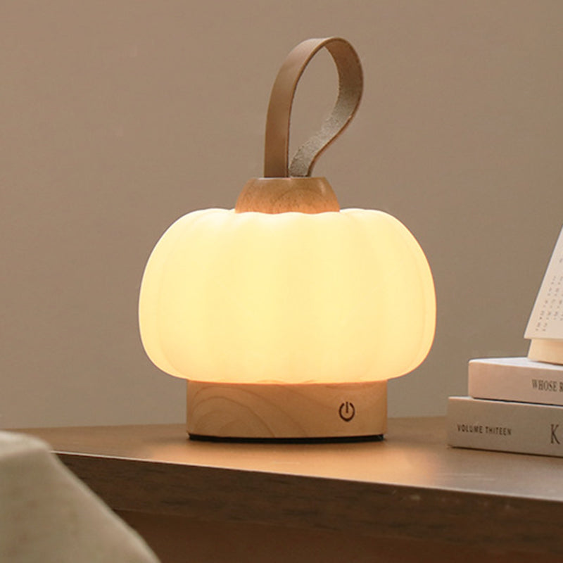 Rechargeable Wood PE Faux Wall Lamp