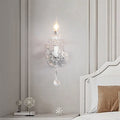 Crystal Glass Candelabra Spiral Wall Lamp