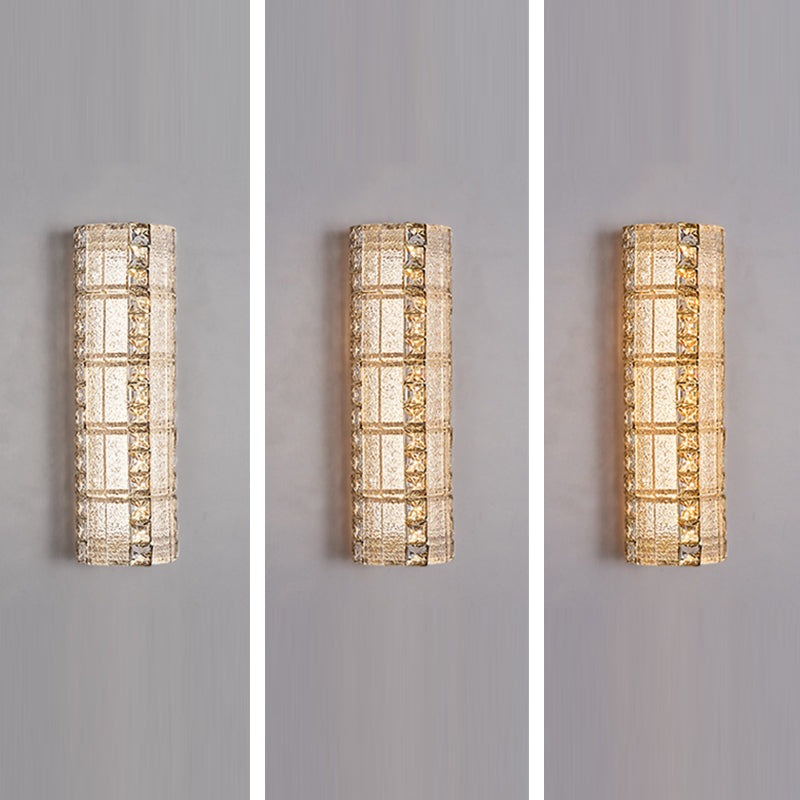 Crystal Metal Long Strip Wall Lamp