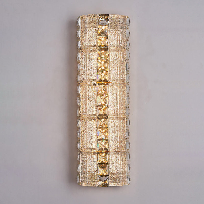 Crystal Metal Long Strip Wall Lamp