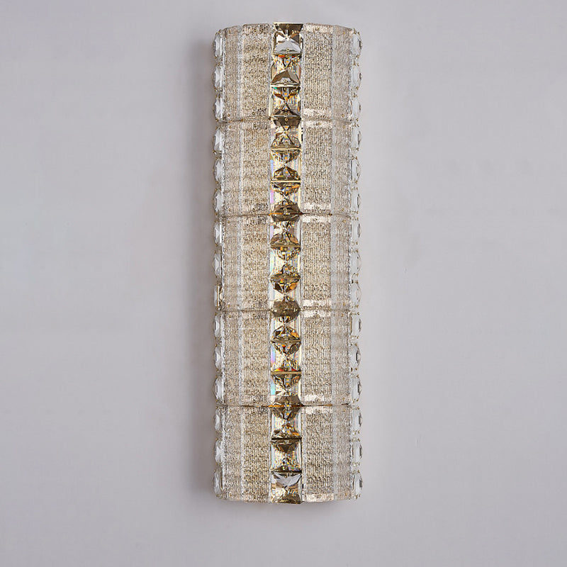 Crystal Metal Long Strip Wall Lamp