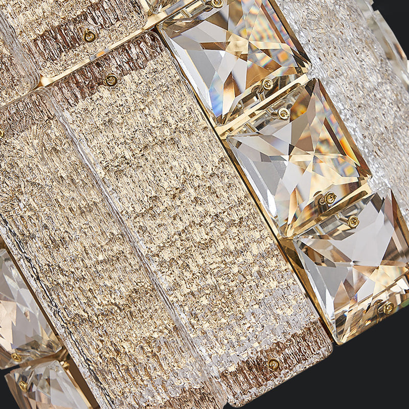 Crystal Metal Long Strip Wall Lamp