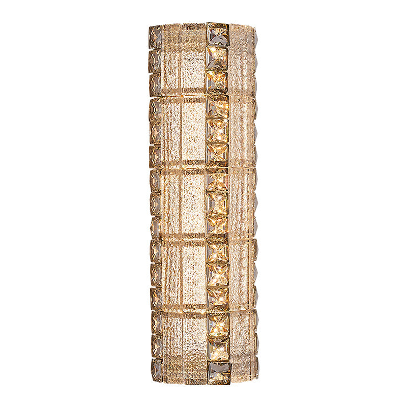 Crystal Metal Long Strip Wall Lamp