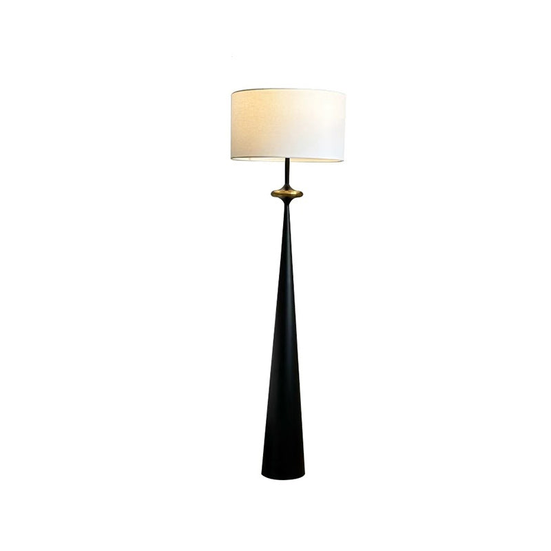 Contemporary Nordic Fabric Iron Column Floor Lamp