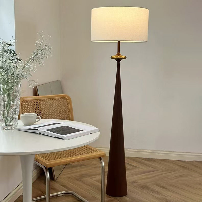 Contemporary Nordic Fabric Iron Column Floor Lamp