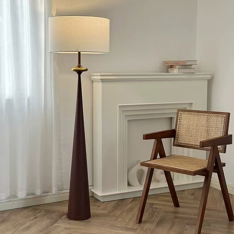 Contemporary Nordic Fabric Iron Column Floor Lamp