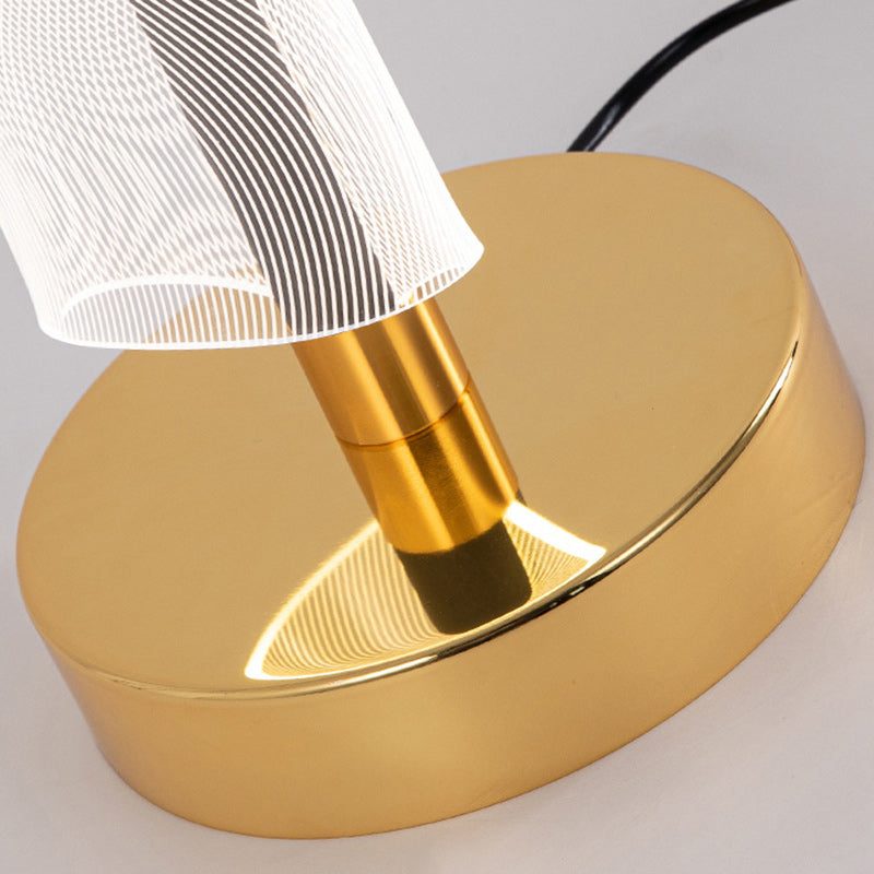 Aluminum Iron Acrylic Tower Floor Lamp
