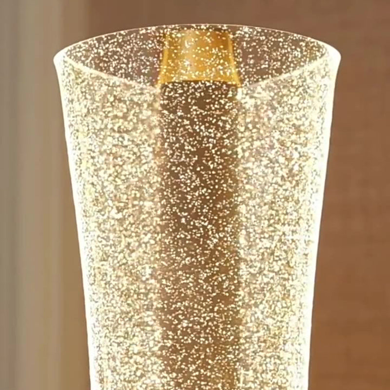 Aluminum Iron Acrylic Tower Floor Lamp