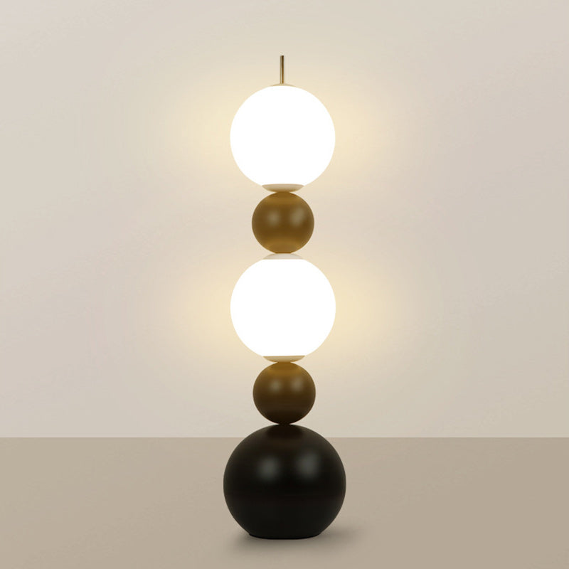 Iron Acrylic Gourd-Shaped Ball Floor Lamp