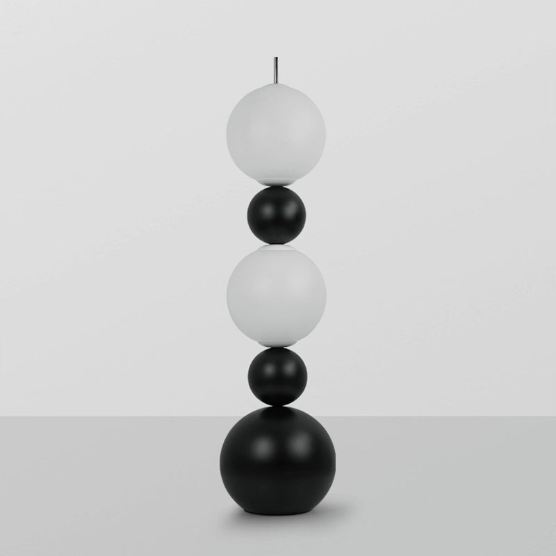 Iron Acrylic Gourd-Shaped Ball Floor Lamp