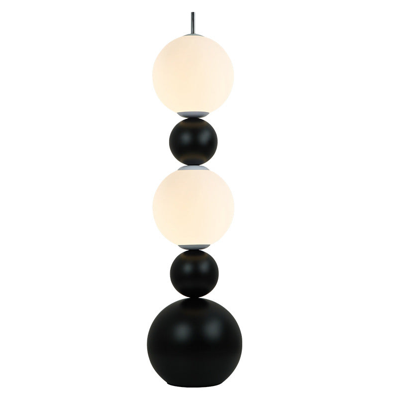 Iron Acrylic Gourd-Shaped Ball Floor Lamp