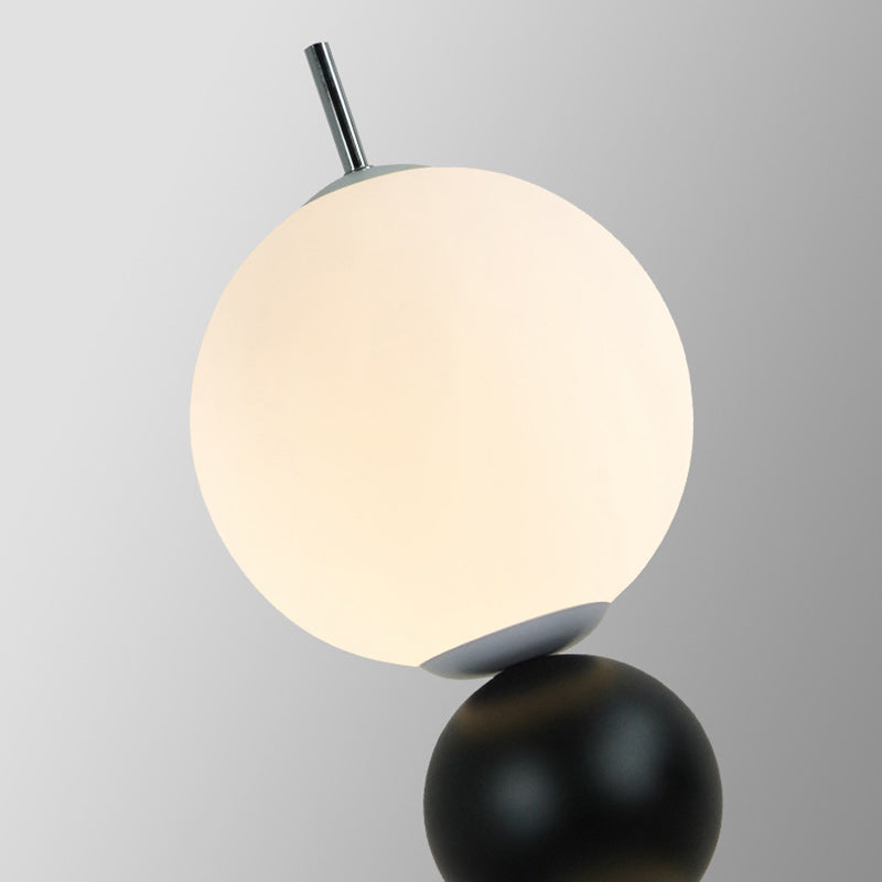 Iron Acrylic Gourd-Shaped Ball Floor Lamp
