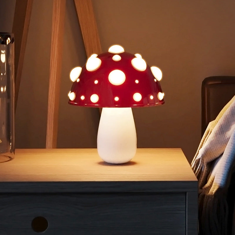 Rechargeable Iron PC Mushroom Table Lamp