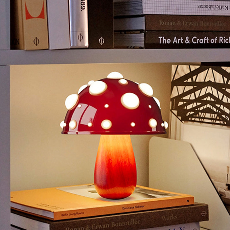 Rechargeable Iron PC Mushroom Table Lamp