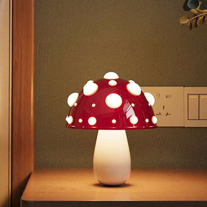 Rechargeable Iron PC Mushroom Table Lamp