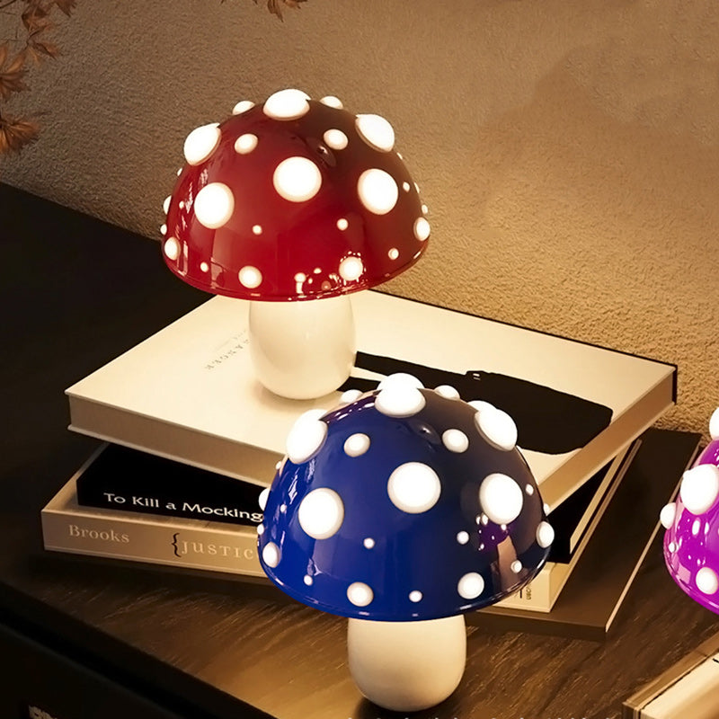Rechargeable Iron PC Mushroom Table Lamp