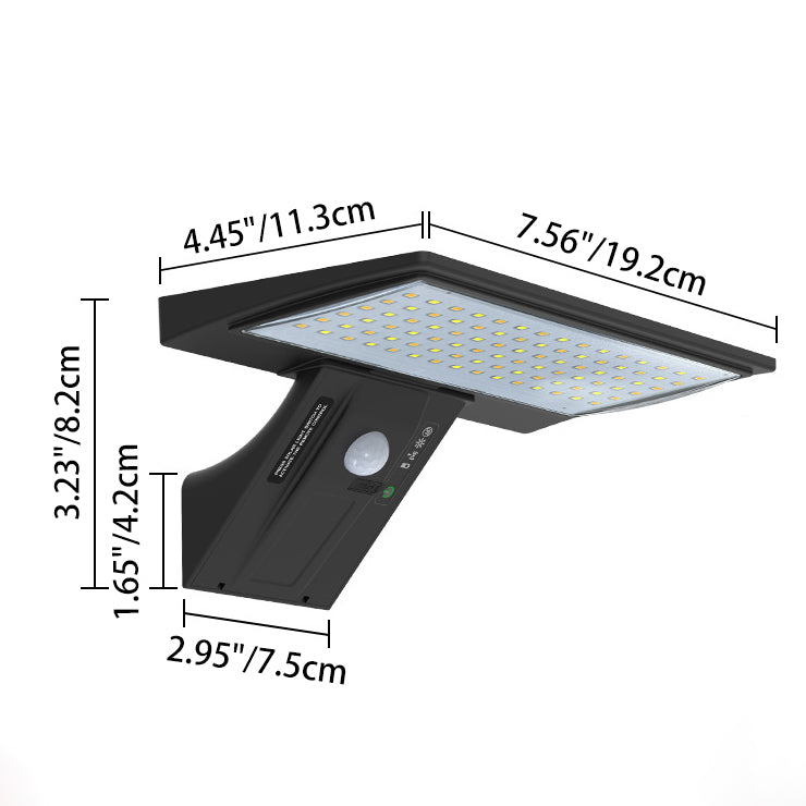 ABS PC Rectangular Whale-Tail Outdoor Light
