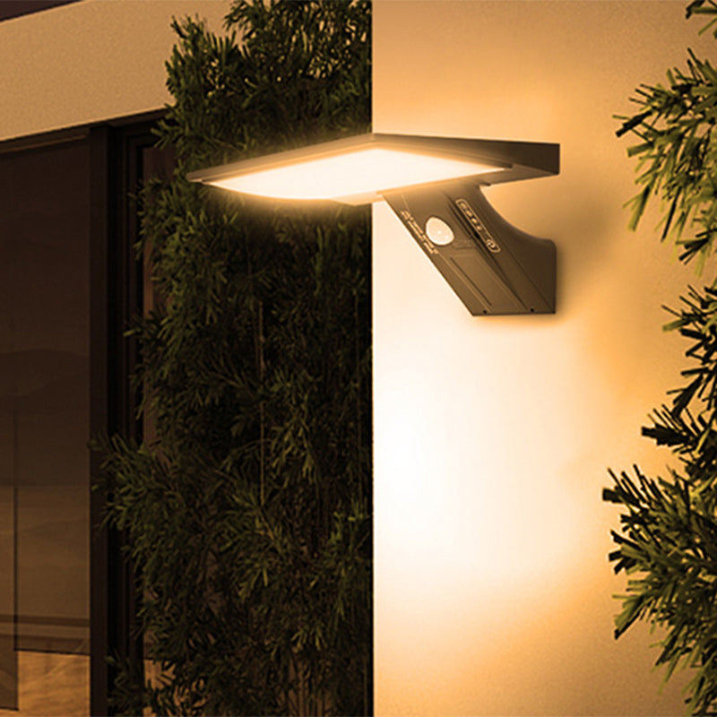 ABS PC Rectangular Whale-Tail Outdoor Light