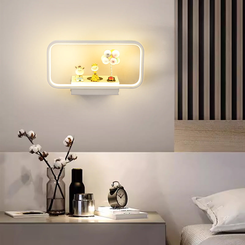 Iron Aluminum Resin Rectangular Wall Lamp