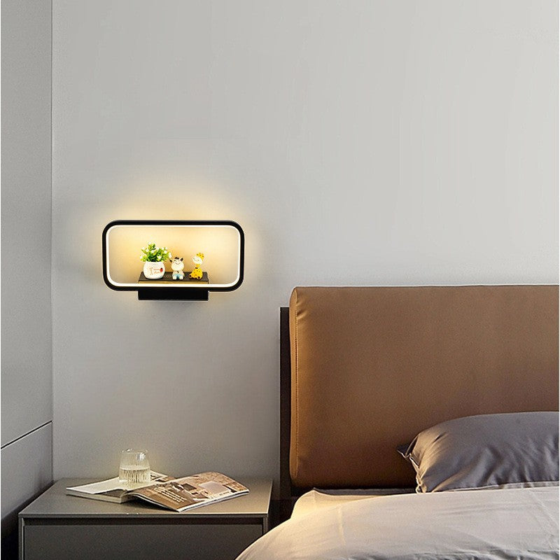 Iron Aluminum Resin Rectangular Wall Lamp