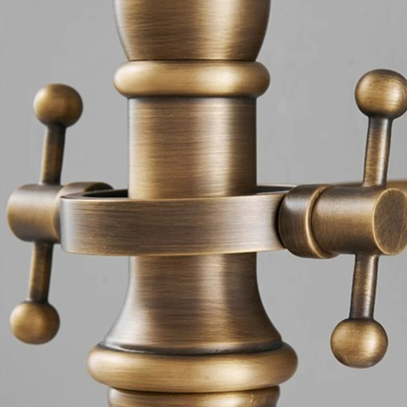 Brass Glass Semi-Circular Trumpet Wall Lamp