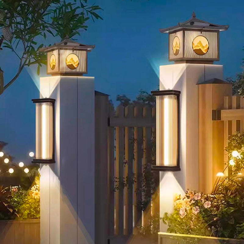 Stainless Steel PC Rectangular Outdoor Light