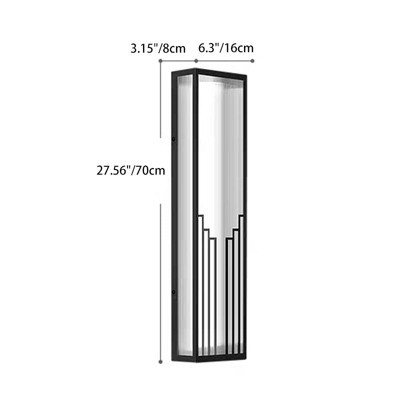 Stainless Steel PC Rectangular Outdoor Light